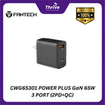 Load image into Gallery viewer, CWG65301 POWER PLUS GaN 65W 3 PORT (2PD+QC)