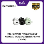 Load image into Gallery viewer, TW14 WAVE14 TWS EARPHONE WITH LED INDICATOR (Black / Green / White)