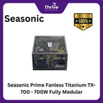 Load image into Gallery viewer, Seasonic Prime Fanless Titanium TX-700 - 700W Fully Modular - 80+ Titanium Certified - 12 Years Warranty Replacement