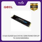 Load image into Gallery viewer, X-Geil 1TB Gen3 X4 M.2 2280 NVME R/W UP TO 3100/2000MB/s