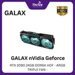 Load image into Gallery viewer, GALAX nVidia Geforce RTX 3090 24GB DDR6X HOF - ARGB TRIPLE FAN -