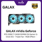 Load image into Gallery viewer, GALAX nVidia Geforce RTX 3090 Ti 24GB DDR6X EX Gamer (1-Click OC) - Triple Fan - RGB Effect -