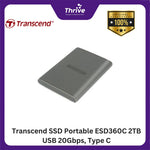 Load image into Gallery viewer, Transcend SSD Portable ESD360C 2TB USB 20Gbps, Type C