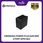 Load image into Gallery viewer, CWG65301 POWER PLUS GaN 65W 3 PORT (2PD+QC)