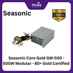 Load image into Gallery viewer, Seasonic Core Gold GM-500 - 500W Modular - 80+ Gold Certified - 7 Years Warranty Replacement
