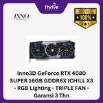 Load image into Gallery viewer, Inno3D GeForce RTX 4080 SUPER 16GB GDDR6X ICHILL X3 - RGB Lighting - TRIPLE FAN - Garansi 3 Thn