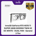 Load image into Gallery viewer, Inno3D GeForce RTX 4070 Ti SUPER 16GB GDDR6X TWIN X2 OC WHITE - DUAL FAN - Garansi 3 Thn