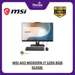 Load image into Gallery viewer, MSI AIO MODERN I7 1255 8GB 512GB W11+OHS 23.8FHD IPS BLK -AM242.832