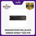 Load image into Gallery viewer, WDS400T2X0E WD_BLACK SN850X NVMe™ SSD 4TB