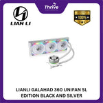 Load image into Gallery viewer, LIANLI GALAHAD 360 UNIFAN SL EDITION BLACK AND SILVER