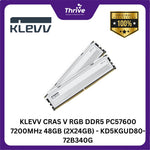 Load image into Gallery viewer, KLEVV CRAS V RGB DDR5 PC57600 7200MHz 48GB (2X24GB) - KD5KGUD80-72B340G