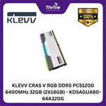 Load image into Gallery viewer, KLEVV CRAS V RGB DDR5 PC51200 6400MHz 32GB (2X16GB) - KD5AGUA80-64A320G