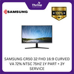 Load image into Gallery viewer, SAMSUNG CR50 32 FHD 16:9 CURVED VA 72% NTSC 75HZ 1Y PART + 3Y SERVICE