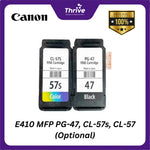Load image into Gallery viewer, E410 MFP PG-47, CL-57s, CL-57 (Optional)