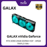 Load image into Gallery viewer, GALAX nVidia Geforce RTX 3090 24GB DDR6X HOF - ARGB TRIPLE FAN -