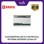 Load image into Gallery viewer, CLE17330PFHD LED 17.3 30 PIN FULL HD TEBAL N173HGE-L11 Rev.C2