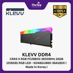 Load image into Gallery viewer, KLEVV DDR4 CRAS X RGB PC28800 3600MHz 16GB (2X8GB) RGB LED - KD48GU880-36A180X ( Made In Korea )