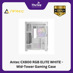 Load image into Gallery viewer, Antec CX800 RGB ELITE WHITE - Mid-Tower Gaming Case - Dual Chamber Design - 4mm Tempered Glass Side Panel - Free 5Pcs 120mm RGB Fans Reverse + 1Pcs 120mm RGB Fans
