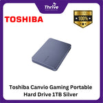 Load image into Gallery viewer, Toshiba Canvio Gaming Portable Hard Drive 1TB Silver