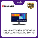 Load image into Gallery viewer, SAMSUNG ESSENTIAL MONITOR S3 S33GC LS24C330GAEXXD 24.0FHD