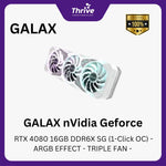 Load image into Gallery viewer, GALAX nVidia Geforce RTX 4080 16GB DDR6X SG (1-Click OC) - ARGB EFFECT - TRIPLE FAN -
