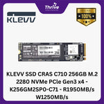 Load image into Gallery viewer, KLEVV SSD CRAS C710 256GB M.2 2280 NVMe PCle Gen3 x4 - K256GM2SP0-C71 - R1950MB/s W1250MB/s
