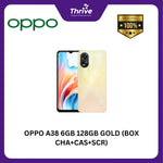 Load image into Gallery viewer, OPPO A38 6GB 128GB GOLD (BOX CHA+CAS+SCR)