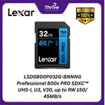 Load image into Gallery viewer, LSD0800P032G-BNNNG Professional 800x PRO SDXC™ UHS-I, U3, V30, up to RW 150/ 45MB/s