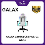 Load image into Gallery viewer, GALAX Gaming Chair GC-01 White - RGB Effect - Lumbar Pillow - Ergonomic Support System