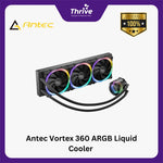 Load image into Gallery viewer, Antec Vortex 360 ARGB Liquid Cooler - Suspended Spiral Pump Head Design - 3x Fusion 120 PWM ARGB Fan