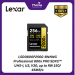 Load image into Gallery viewer, LSD0800P256G-BNNNG Professional 800x PRO SDXC™ UHS-I, U3, V30, up to RW 150/ 45MB/s