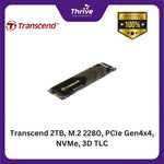 Load image into Gallery viewer, Transcend 2TB, M.2 2280, PCIe Gen4x4, NVMe, 3D TLC