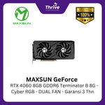Load image into Gallery viewer, MAXSUN GeForce RTX 4060 8GB GDDR6 Terminator B 8G - Cyber RGB - DUAL FAN - Garansi 3 Thn