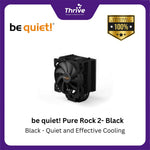 Load image into Gallery viewer, be quiet! Pure Rock 2 - Black - Quiet and Effective Cooling