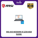 Load image into Gallery viewer, MSI AIO MODERN I5 1235 8GB 512GB W11+OHS 23.8FHD IPS BLK -AM242.833