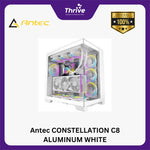Load image into Gallery viewer, Antec CONSTELLATION C8 ALUMINUM WHITE - Full-Tower E-ATX Gaming Case - Dual Chamber Design - 4mm Tempered Glass with Exotic ALUMINUM - Right Side Full Mesh Panel - Type C Ready