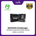 Load image into Gallery viewer, MAXSUN Challenger B760M (LGA1700, B760, DDR4, USB3.2, SATA3)
