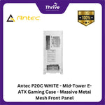 Load image into Gallery viewer, Antec P20C WHITE - Mid-Tower E-ATX Gaming Case - Massive Metal Mesh Front Panel - 4mm Tempered Glass Side Panel - Type-C 3.2 Gen 2 Ready - FREE 3PCS 120mm PWM White Fans
