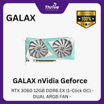 Load image into Gallery viewer, GALAX nVidia Geforce RTX 3060 12GB DDR6 EX (1-Click OC) - DUAL ARGB FAN -
