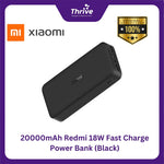 Load image into Gallery viewer, 20000mAh Redmi 18W Fast Charge Power Bank (Black)
