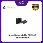 Load image into Gallery viewer, Antec Memory DDR4 PC19200 2400MHz 4GB (1x4GB) Red Led - AMD4UZ124001604G-5SR