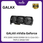 Load image into Gallery viewer, GALAX nVidia Geforce RTX 3090 24GB DDR6X SG (1-Click OC) - TRIPLE ARGB FAN -