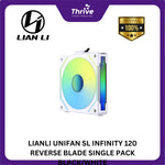 Load image into Gallery viewer, LIANLI UNIFAN SL INFINITY 120 REVERSE BLADE SINGLE PACK BLACK/WHITE