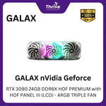 Load image into Gallery viewer, GALAX nVidia Geforce RTX 3090 24GB DDR6X HOF PREMIUM with HOF PANEL III (LCD) - ARGB TRIPLE FAN