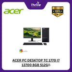 Load image into Gallery viewer, ACER PC DESKTOP TC 1770 I7 13700 8GB 512GB W11+OHS +LED 21.5