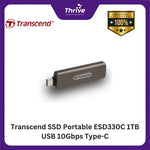 Load image into Gallery viewer, Transcend SSD Portable ESD330C 1TB USB 10Gbps Type-C