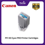 Load image into Gallery viewer, PFI-50 Cyan PRO Printer Cartridges