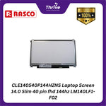 Load image into Gallery viewer, CLE140S40P144HZNS Laptop Screen 14.0 Slim 40 pin fhd 144hz LM140LF1-F02