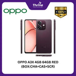 Load image into Gallery viewer, OPPO A3X 4GB 64GB RED (BOX:CHA+CAS+SCR)