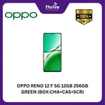 Load image into Gallery viewer, OPPO RENO 12 F 5G 12GB 256GB GREEN (BOX:CHA+CAS+SCR)